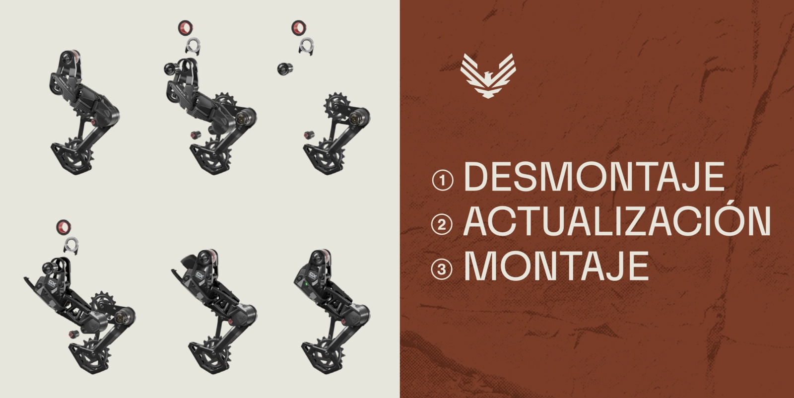 Switch from mechanical (compatible) to electronic shifting with the GX Eagle AXS Transmission Upgrade Kit