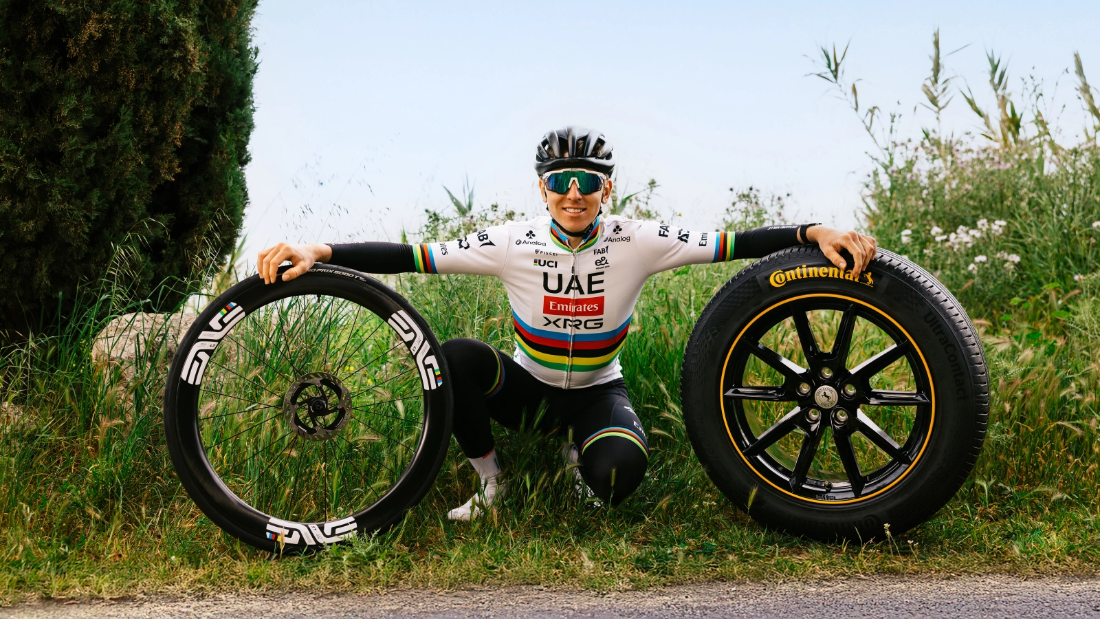 Pogacar will be a long-term ambassador for Continental to "promote understanding between drivers and cyclists"