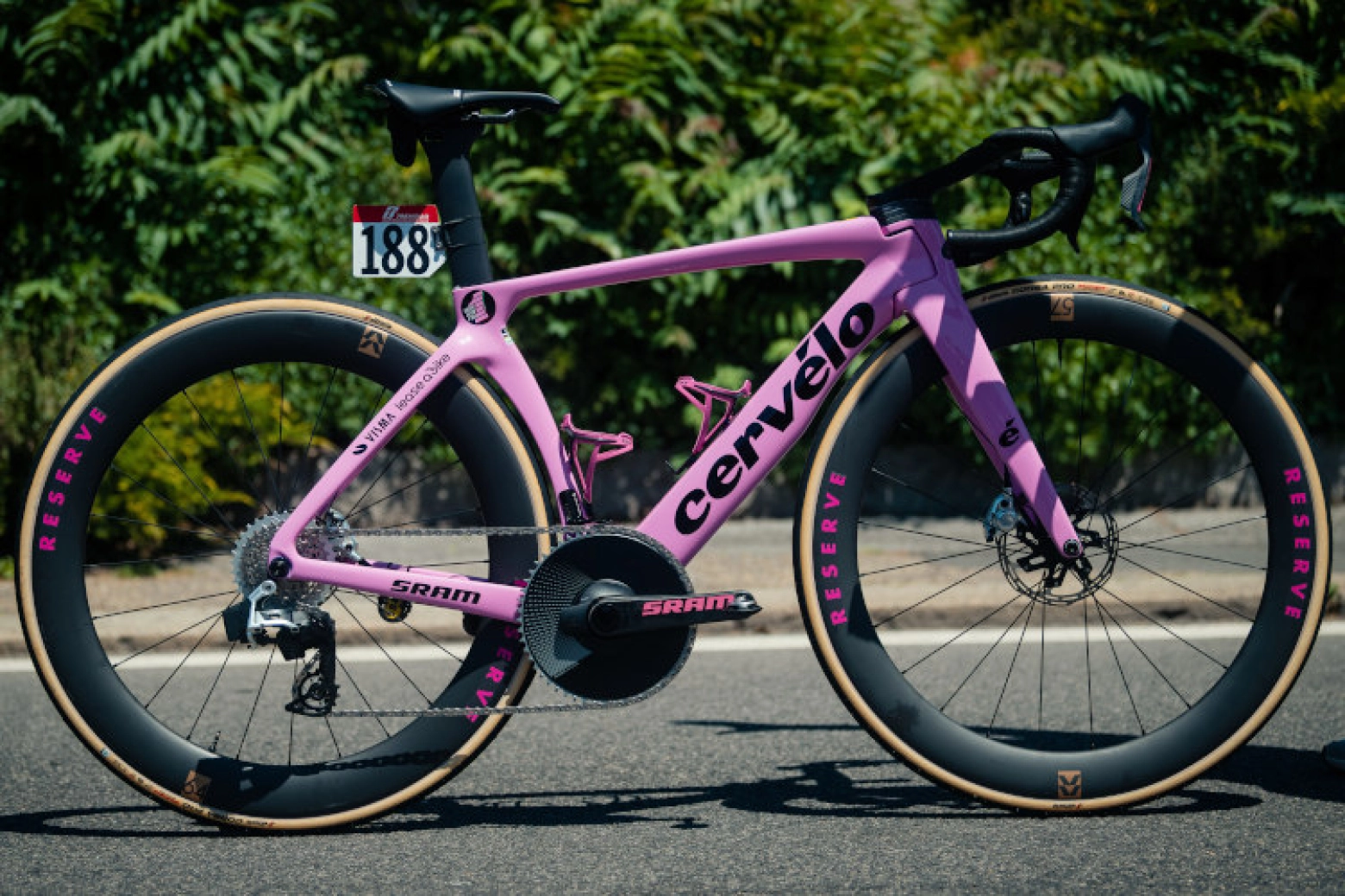 The Cervélo prototype with which Simon Yates has won the Giro