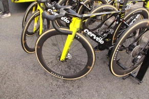 Jonas Vingegaard competed with the yet unreleased Cervélo S5 in stage 1 of the Critérium du Dauphiné