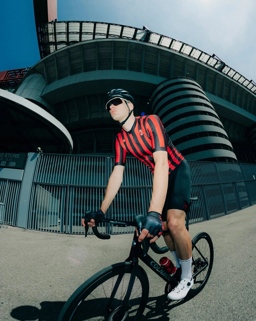 AC Milan and Castelli come together in this very football-inspired cycling kit