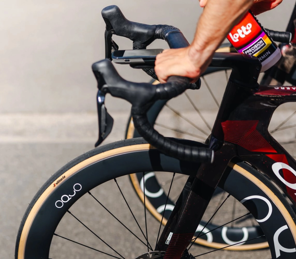 The new OQUO LTD arrive at the Tour de France