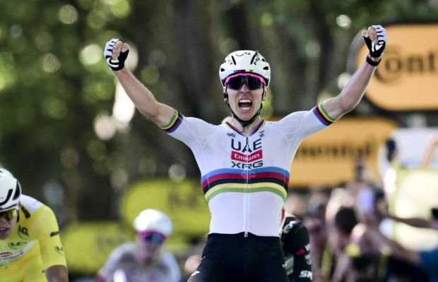 Tadej Pogacar adds his 100th victory in the fourth stage of the Tour de France 2025