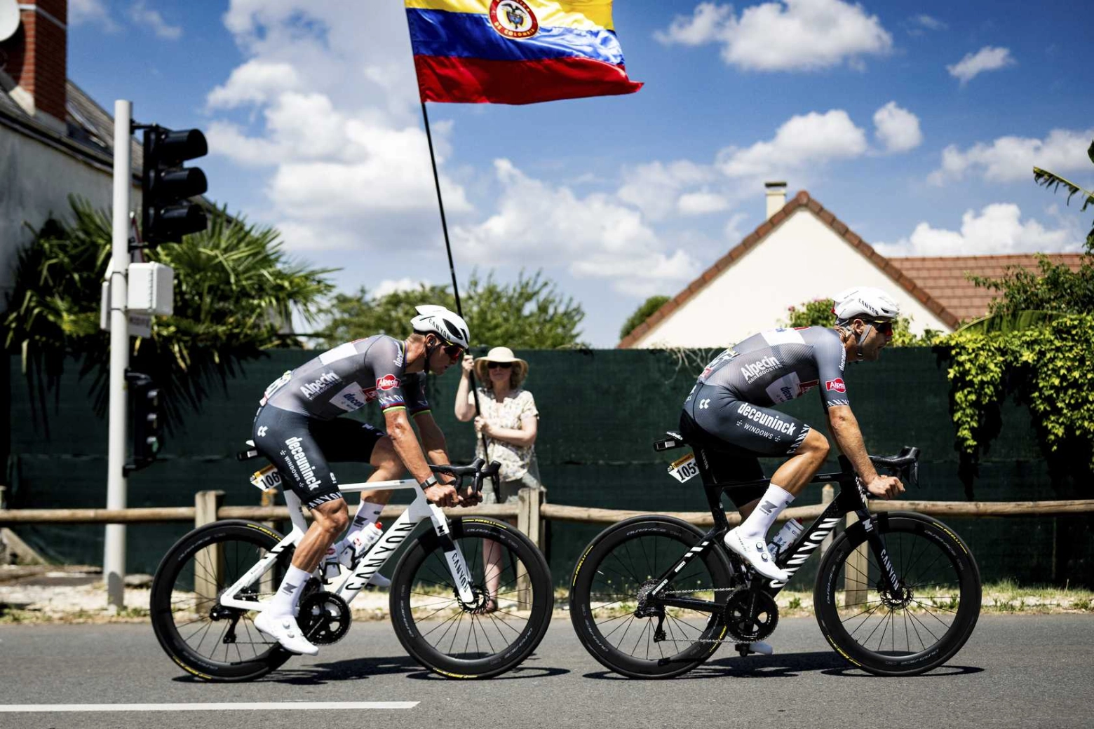 Van der Poel almost achieves the feat in a stage won by Tim Merlier
