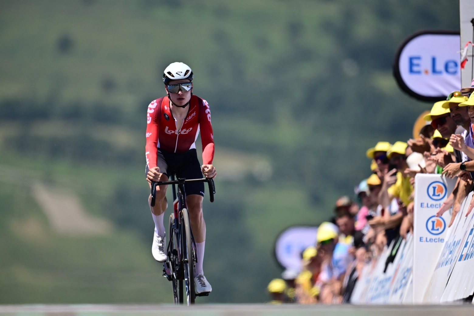 Time trial climbing is a puzzle of technique and equipment