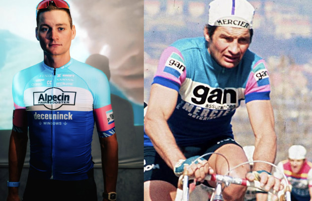 Van der Poel estrena equipación en honor a su abuelo Poulidor