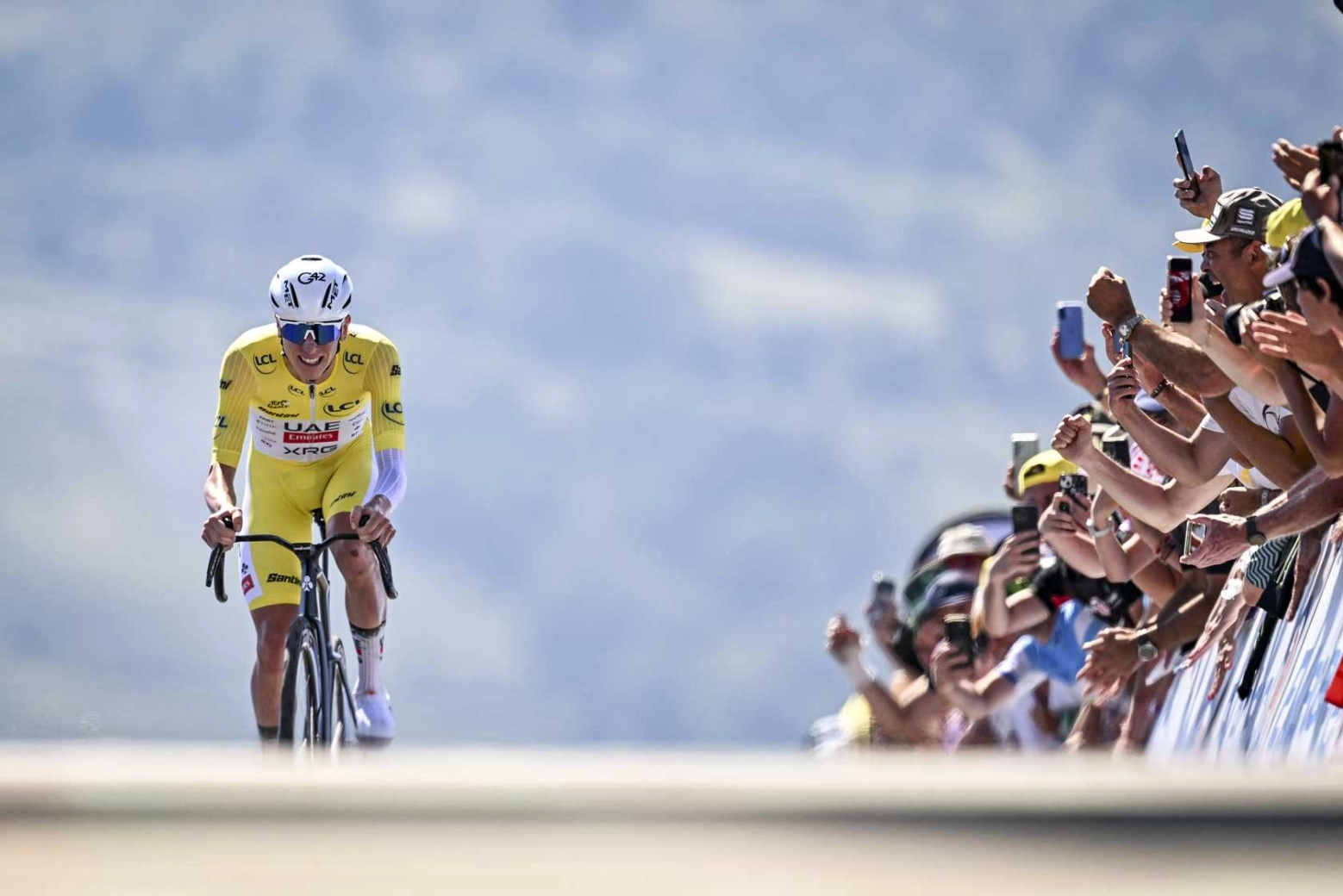 Why does Pogacar attack while sitting?