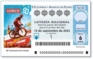 La Lotería Nacional se viste de ciclismo para celebrar los 90 años de La Vuelta