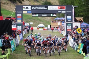 Koretzky made a comeback on the last lap and beat Blevins to win the XCC World Championship at the finish line