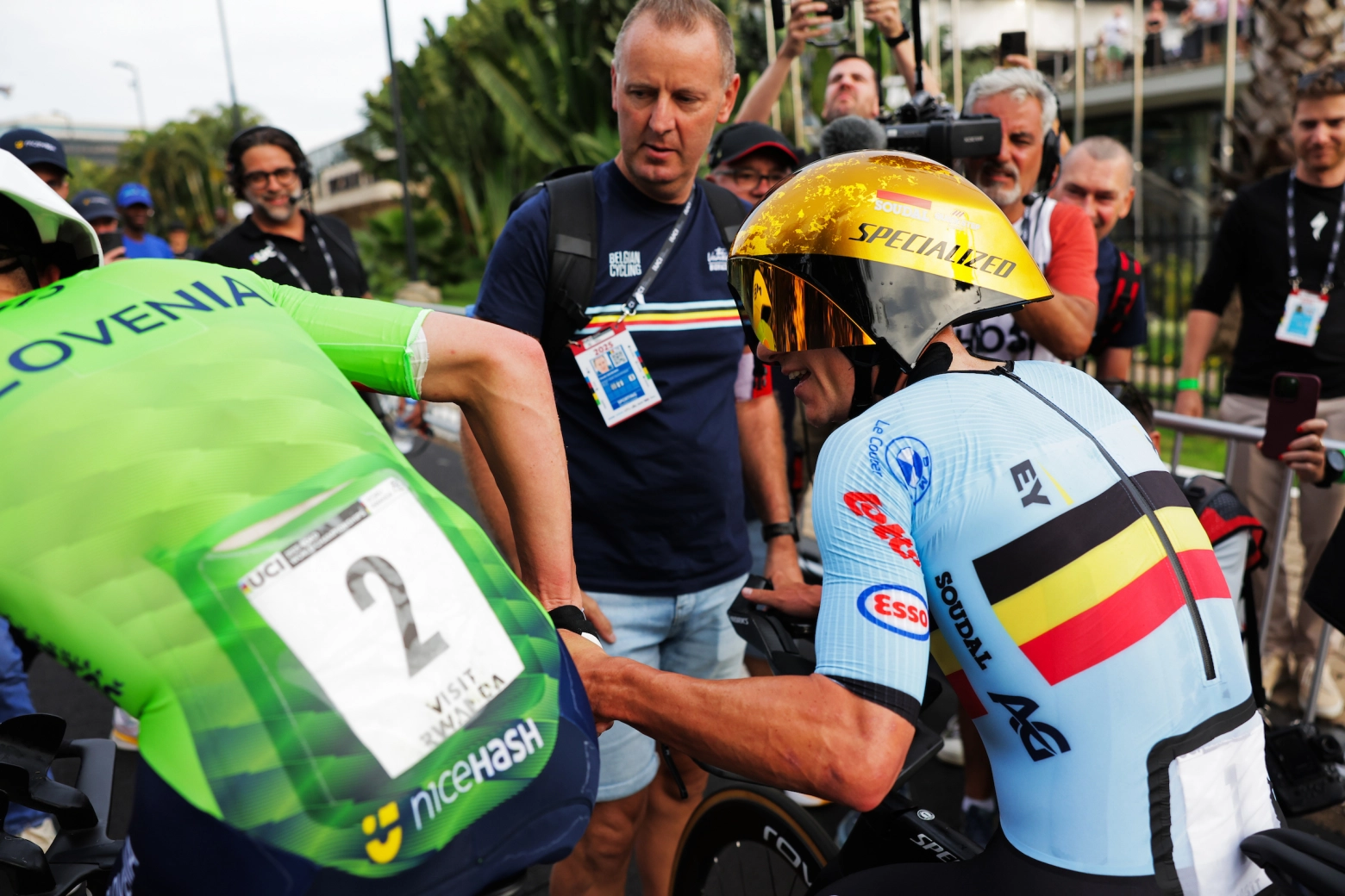 Evenepoel destroys all his rivals to win the Time Trial World Championship for the third consecutive time