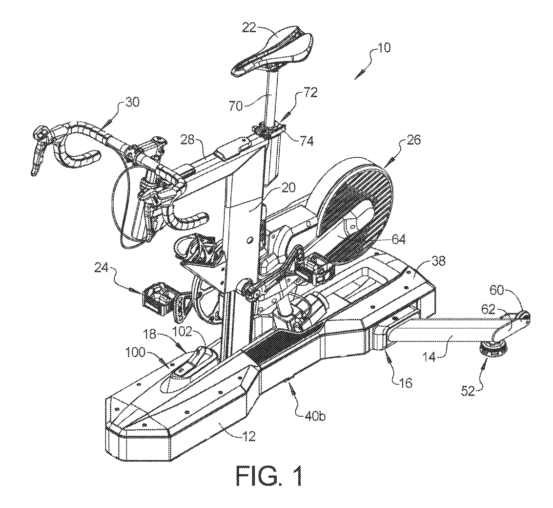 Wahoo patents an indoor bike with lateral swaying to simulate real driving