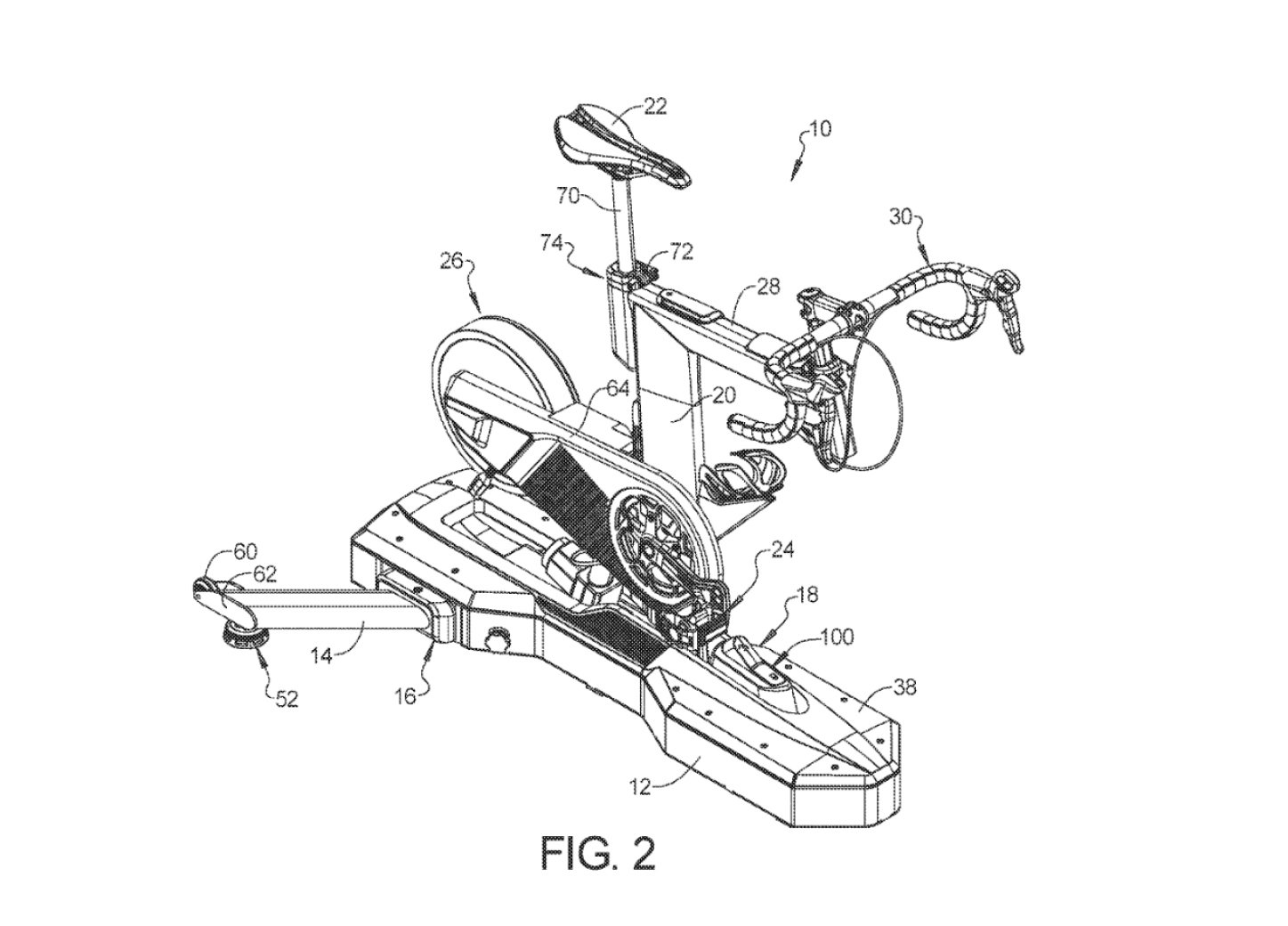 Wahoo patents an indoor bike with lateral swaying to simulate real driving
