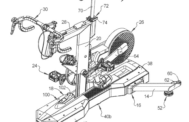 Wahoo patents an indoor bike with lateral swaying to simulate real driving