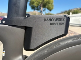 This aerodynamic tool holder aims to eliminate saddle bags