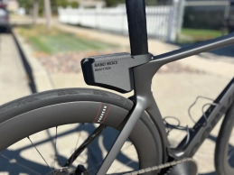 This aerodynamic tool holder aims to eliminate saddle bags