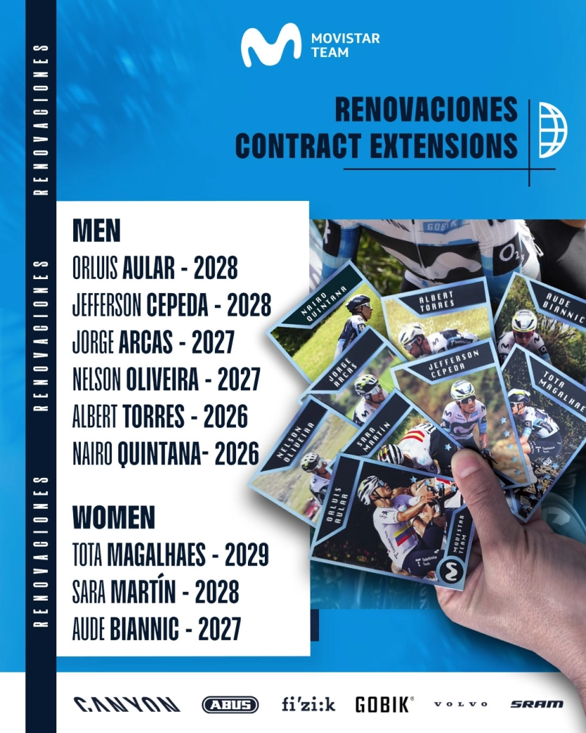Nairo Quintana will continue in blue: Movistar Team announces a wave of key renewals