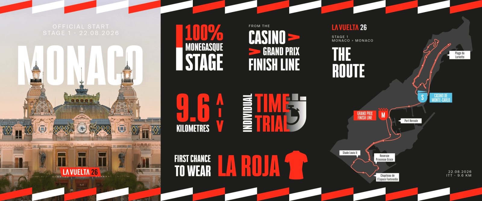 The 2026 Vuelta will start at the Monaco Formula 1 circuit