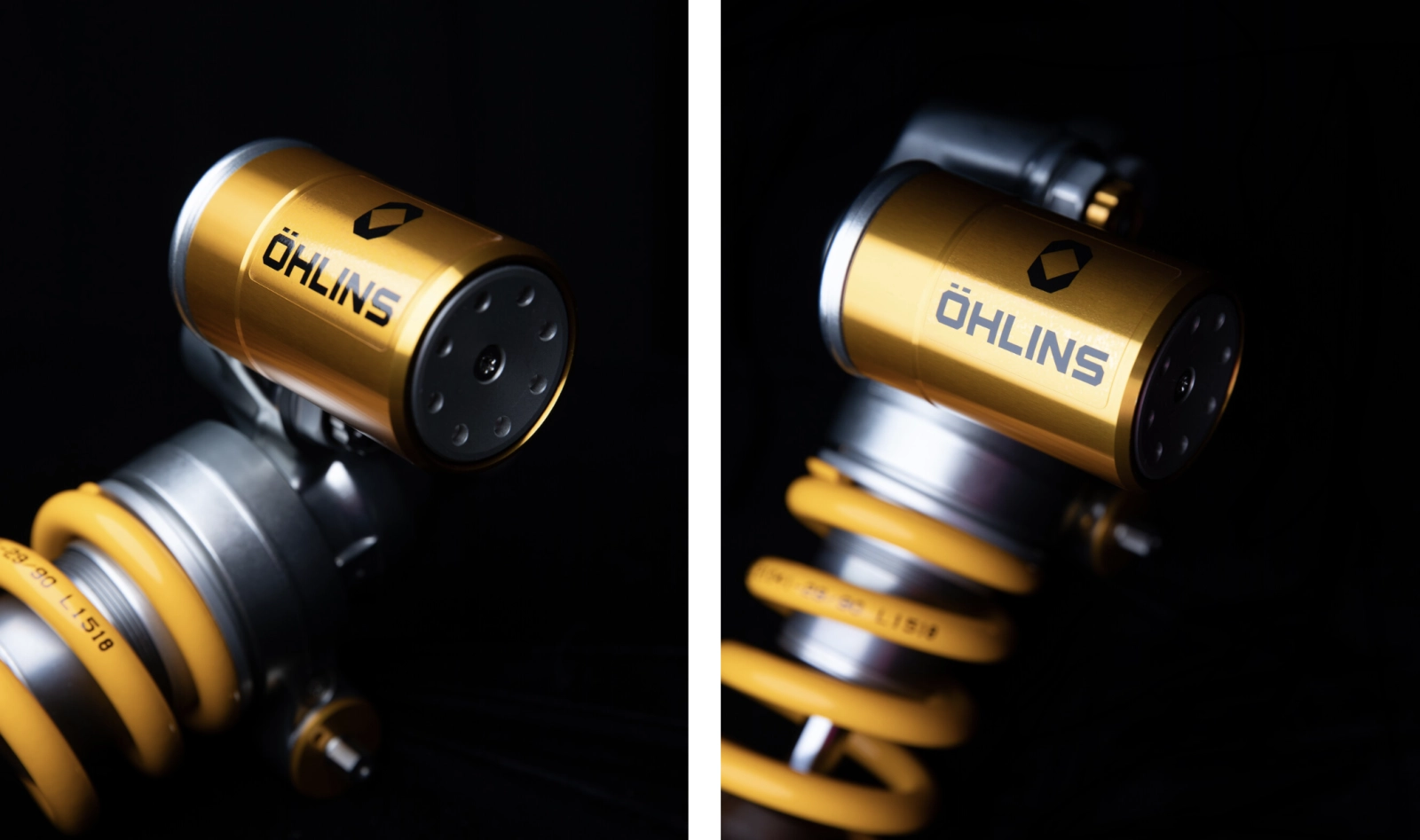 The diamond symbol marks the new future of Öhlins
