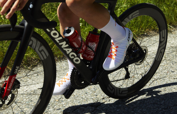 Why does Pogacar always wear lace-up shoes?