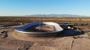 The world's first velodrome with an aluminum surface is inaugurated