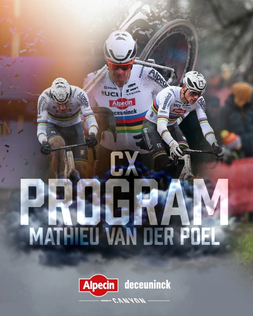 Van der Poel desvela su calendario de ciclocross y confirma que va a por el récord