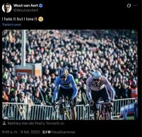 "Lo odio, pero lo quiero": la eterna rivalidad entre Van der Poel y Van Aert