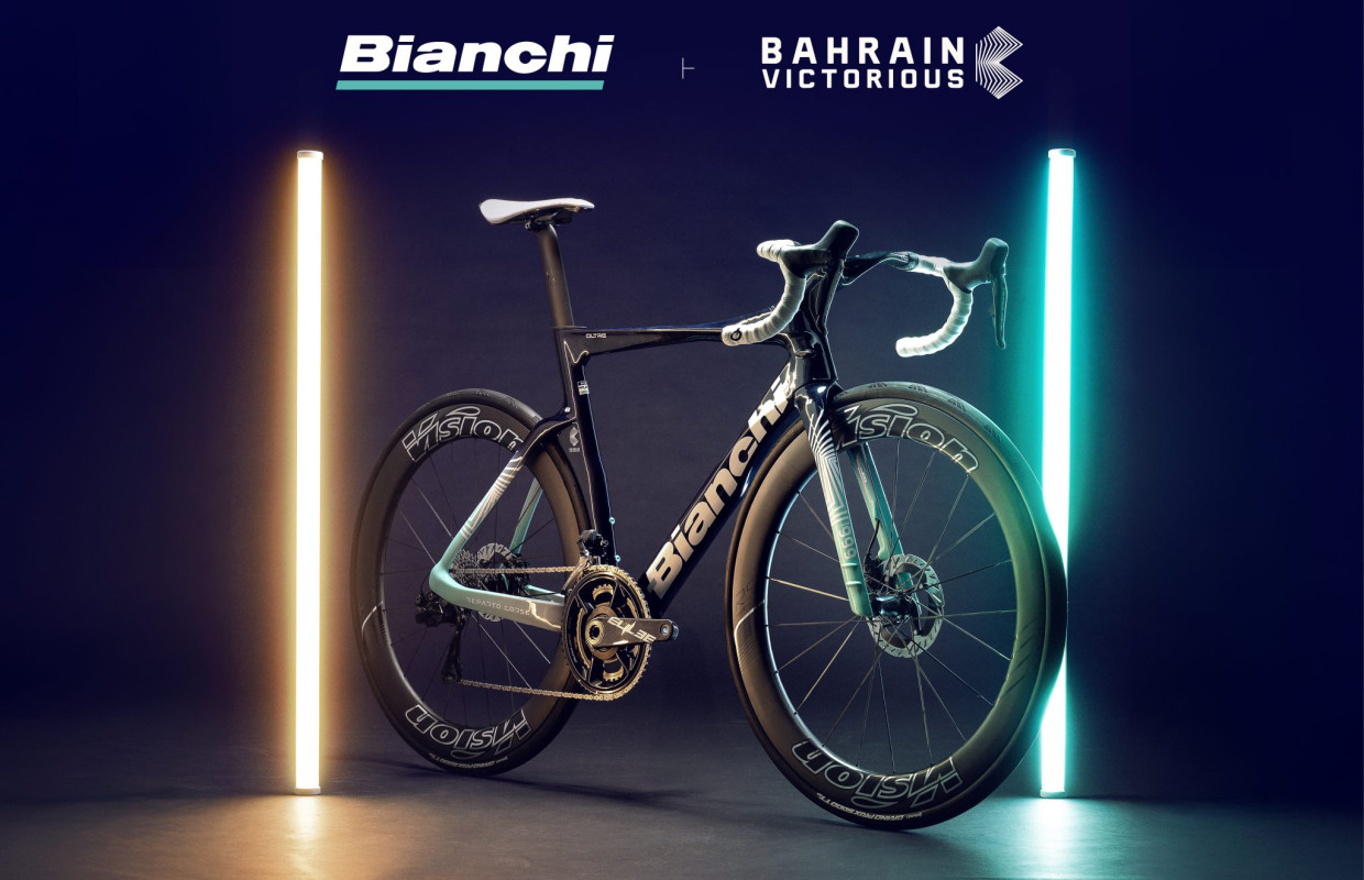 O Bahrain Victorious competirá com a Bianchi em 2026