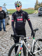 Pogacar caught training on the route of the Paris-Roubaix