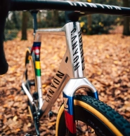 Silver and rainbow: Van der Poel debuts this spectacular bike for his cyclocross season