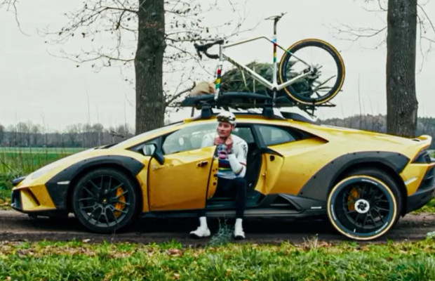 Lamborghini, Christmas tree, and new bike: Van der Poel is ready to start