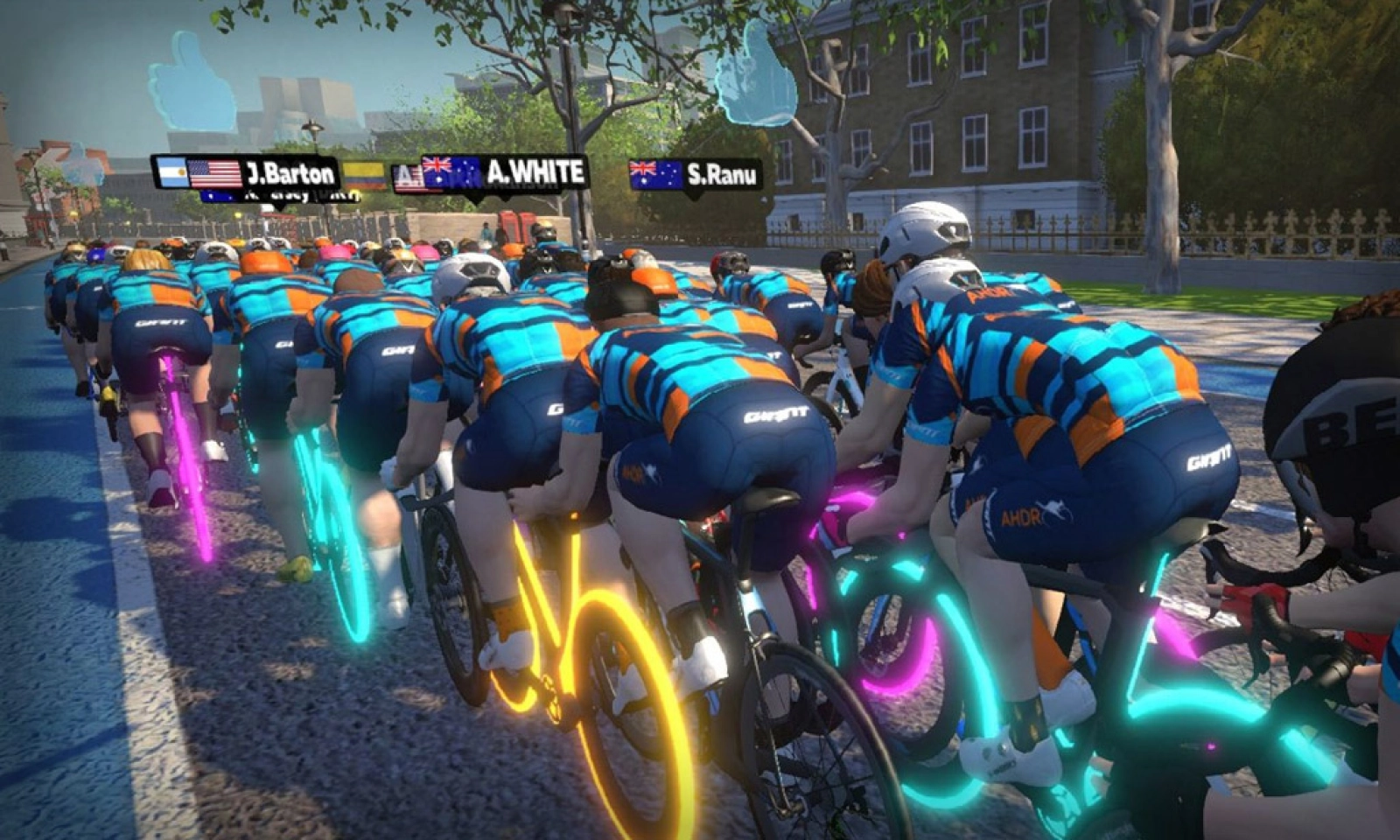 Zwift te enseña a ir a rueda y qué beneficio tiene