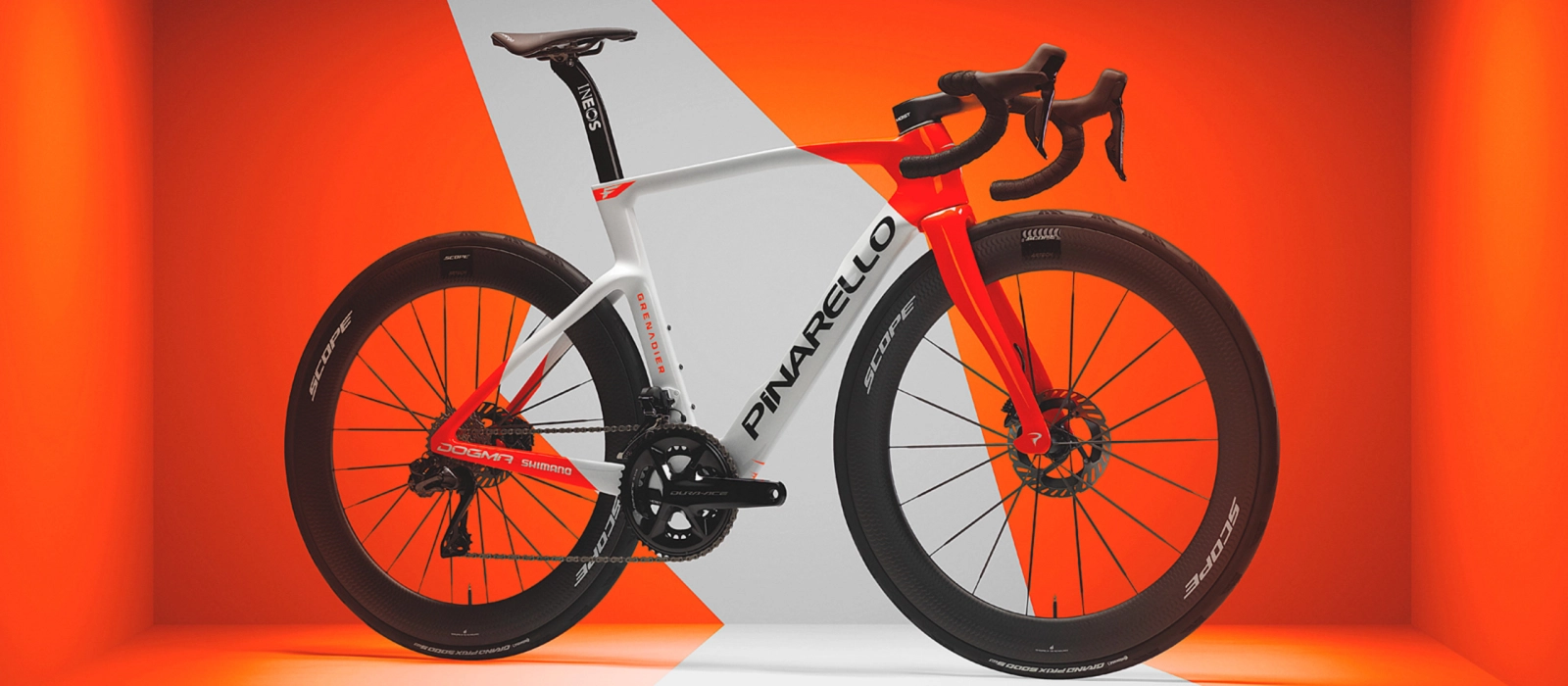 The INEOS Pinarello debuts new colors and wheels for 2026