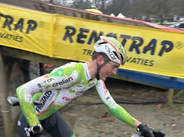Mathieu van der Poel is back in action at the Baal cyclocross race