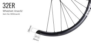 New 32" carbon wheels, directly from China and with a lifetime warranty: this is how the Anax32 XC from Light Bicycle are
