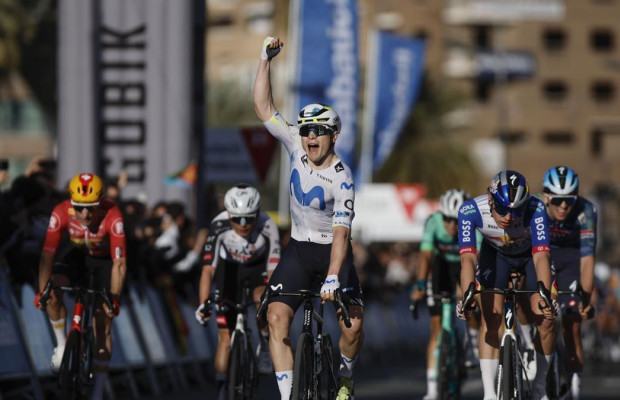 García Pierna gana la primera del Movistar y Evenepoel se adjudica la Volta a la Comunitat Valenciana