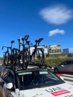 Pogacar caught with a new time trial bike