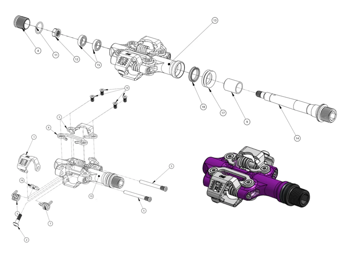 "Lo pedales más delgados del mercado" y superligeros, así son los nuevos pedales XC Clip de OneUp