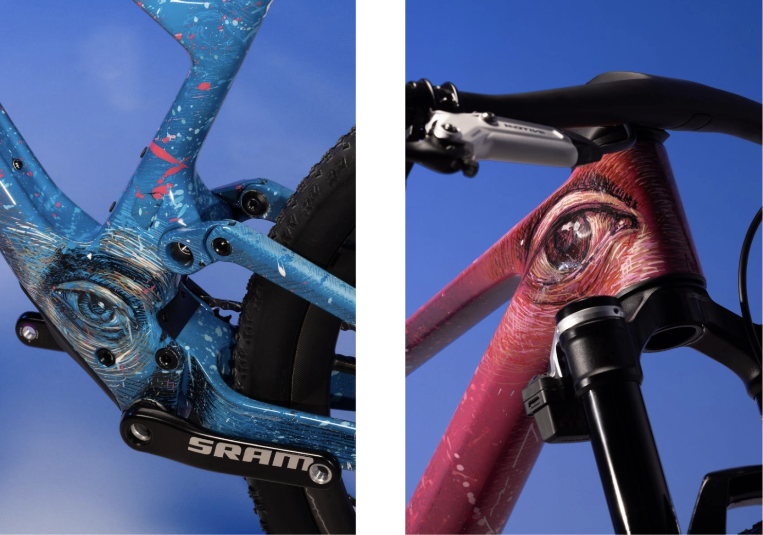 Arte contemporáneo sobre una exclusiva SCOTT Spark RC pintada para Nino Schurter