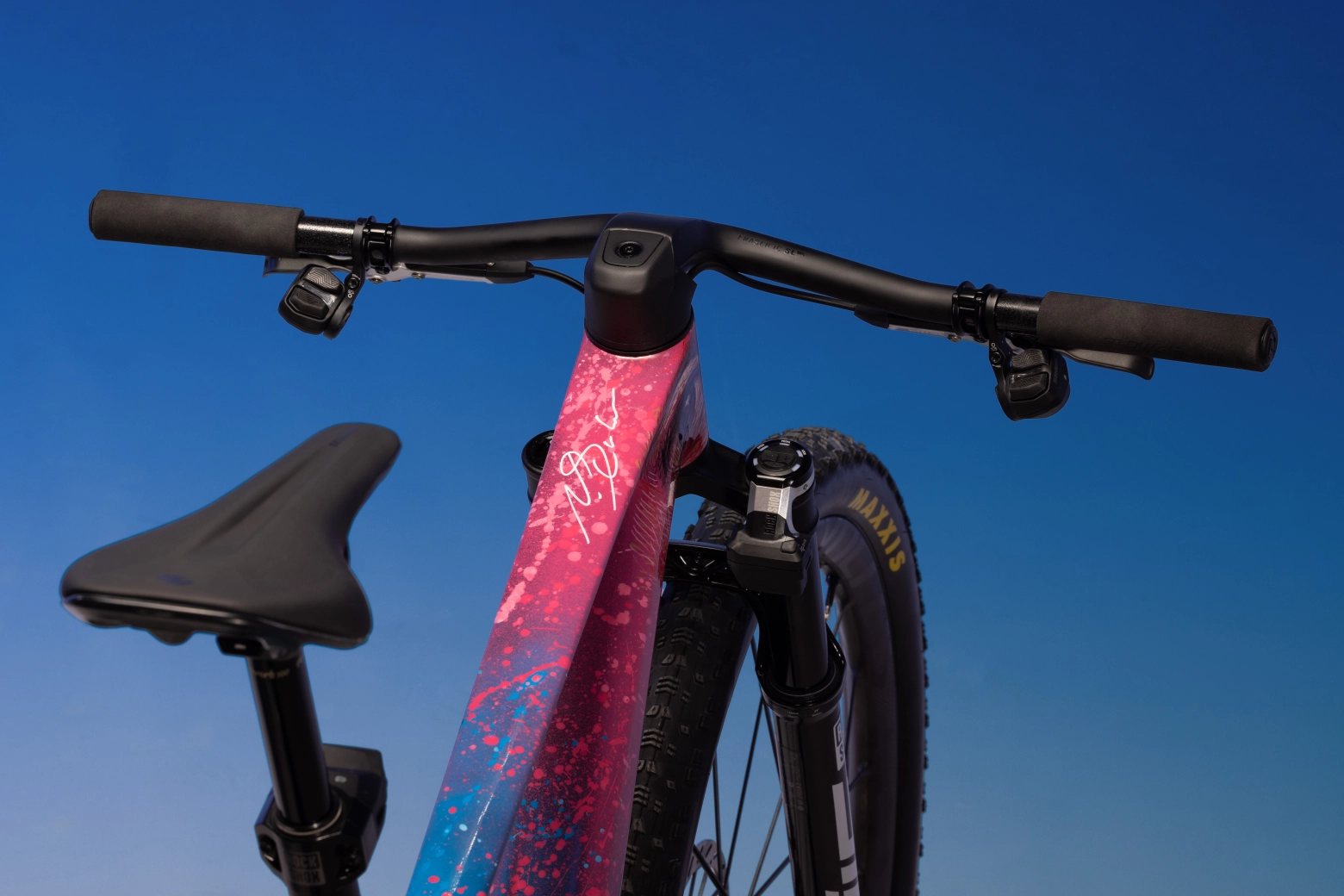 Arte contemporáneo sobre una exclusiva SCOTT Spark RC pintada para Nino Schurter