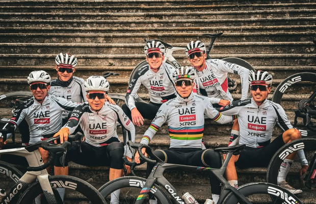 Pogacar is using a special jersey to avoid being recognized during his training sessions