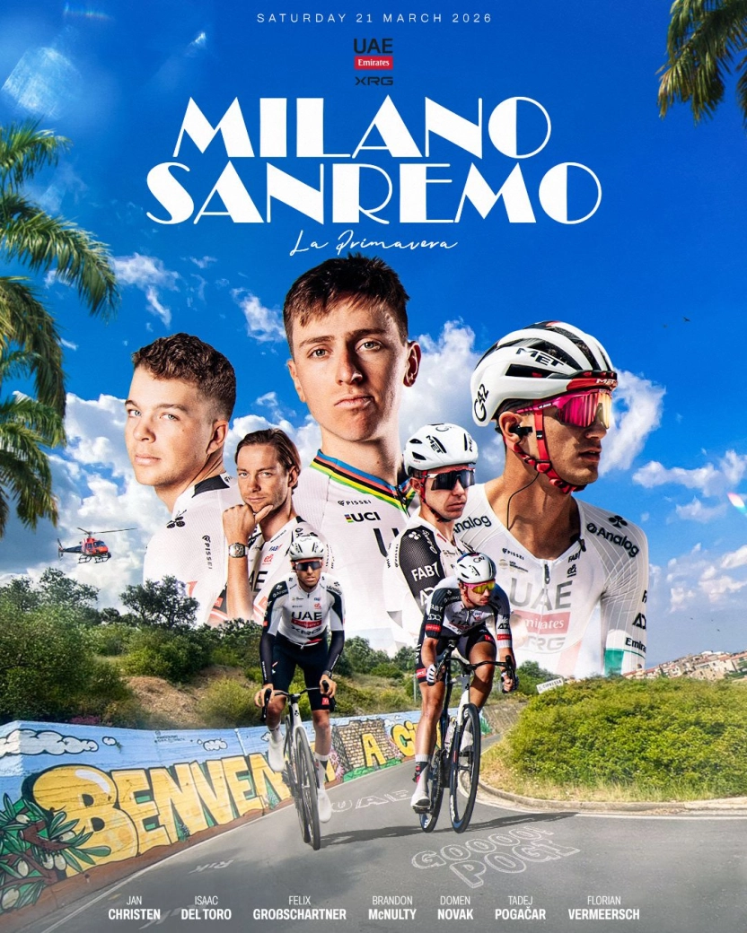 Pogacar, obsesionado con Sanremo, elige un equipo para romper la carrera desde lejos