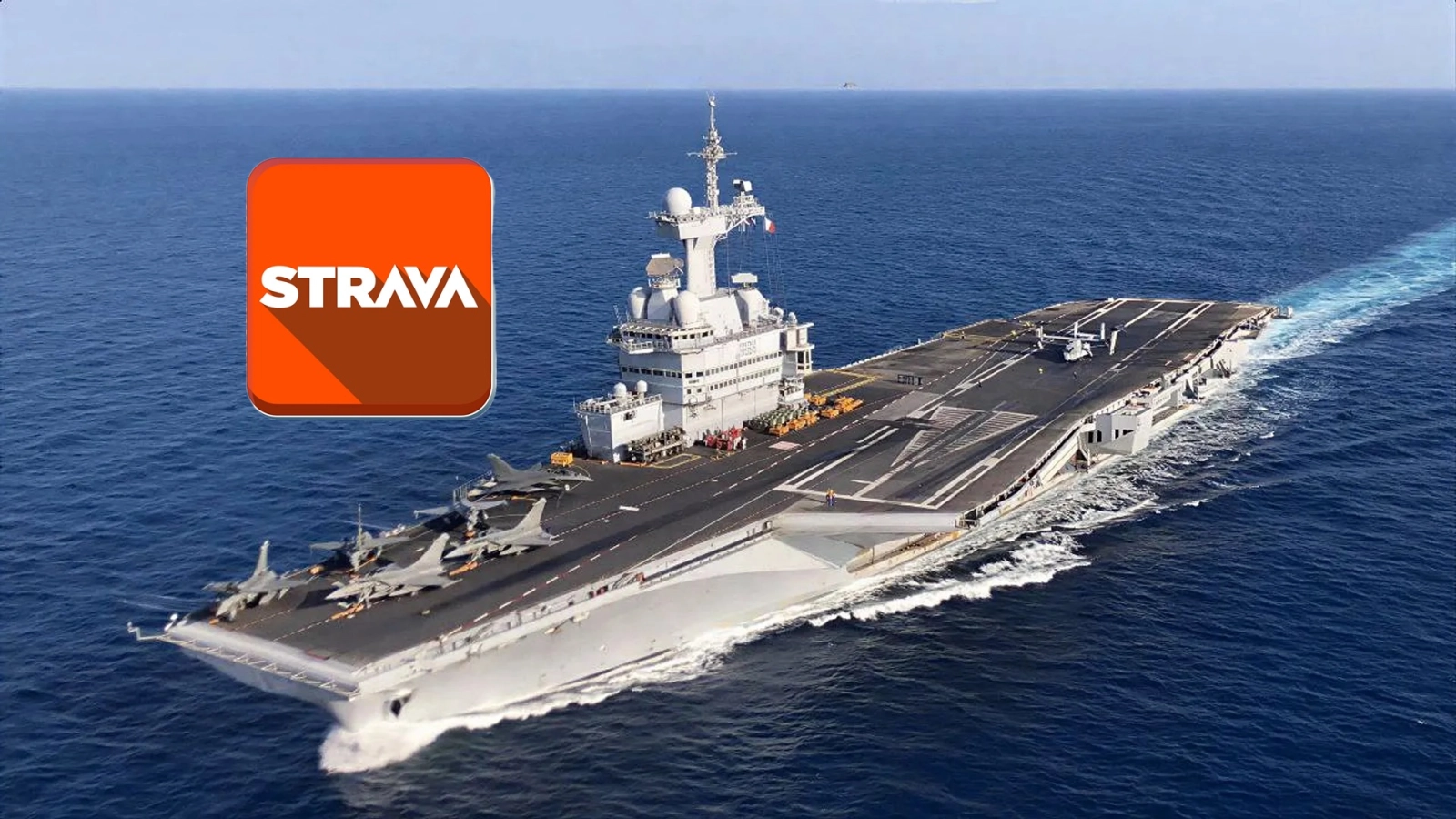 Nuevo lío militar con Strava: un entrenamiento expone en tiempo real al mayor portaviones francés