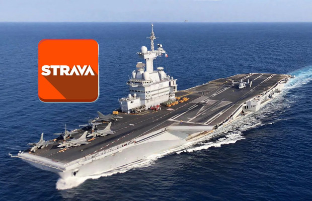 Novo problema militar com o Strava: um treino expõe em tempo real o maior porta-aviões francês