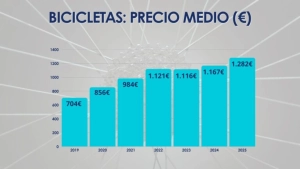 More expensive and more electric bikes: this is how 2025 was for the bicycle sector in Spain