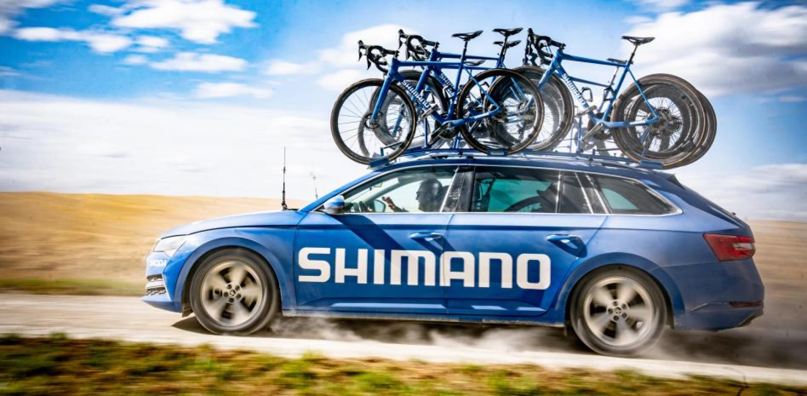 A 2021 Canyon with a dropper post—what’s the story behind Shimano’s blue bikes?