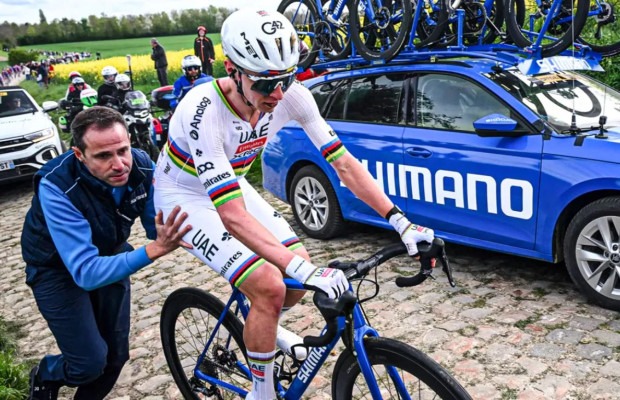 "We gave him the best possible option": Shimano responds to Pogacar about his "wheelbarrow”