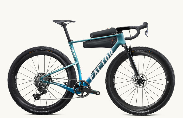 Factor presents the SARANA, a radical gravel bike with a 57 mm tire clearance