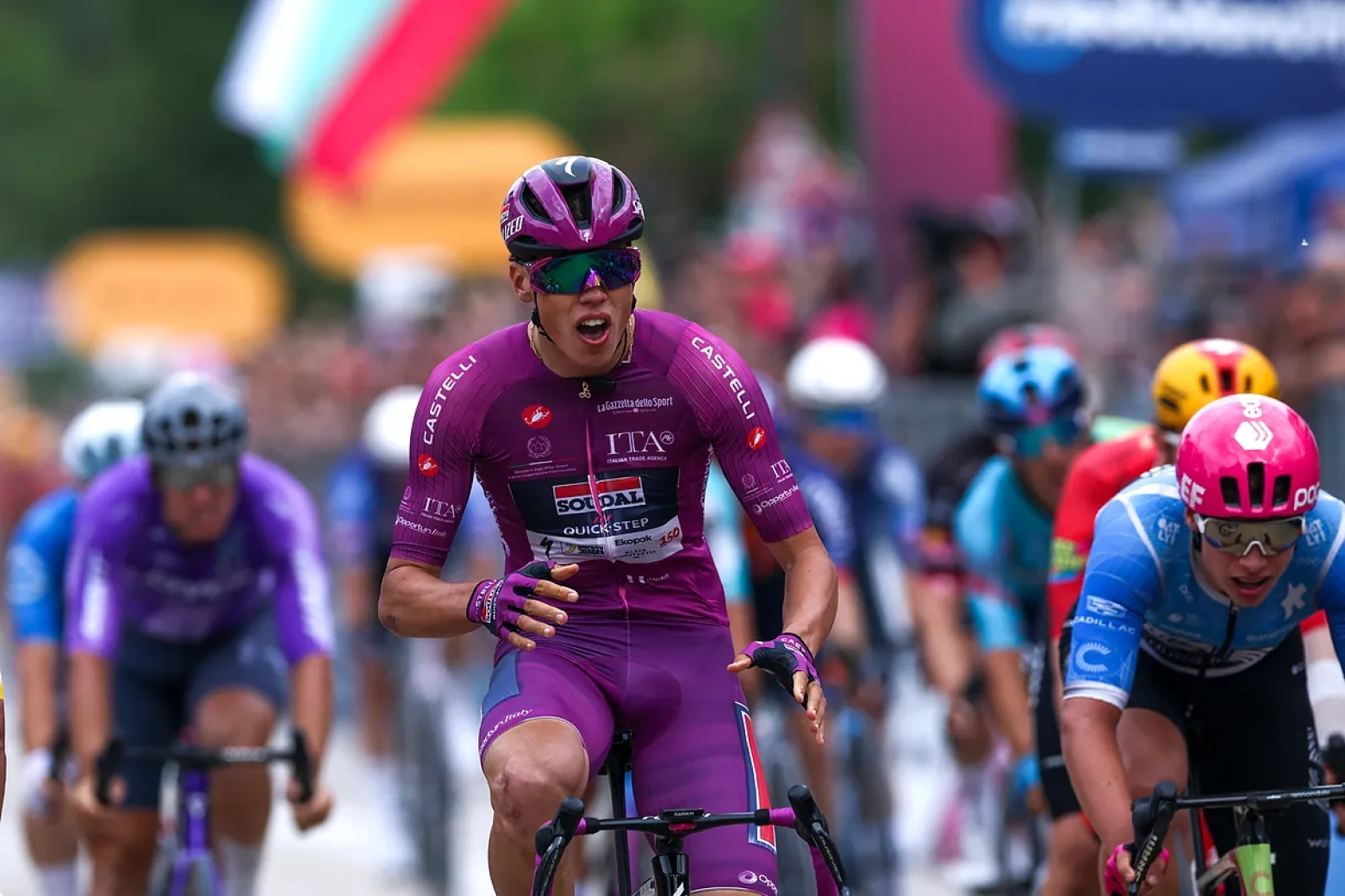 Why is the purple jersey of the Giro d'Italia called Maglia Ciclamino?