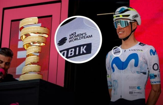 Enric Mas descubre en pleno Giro que estaba usando el maillot femenino de Movistar