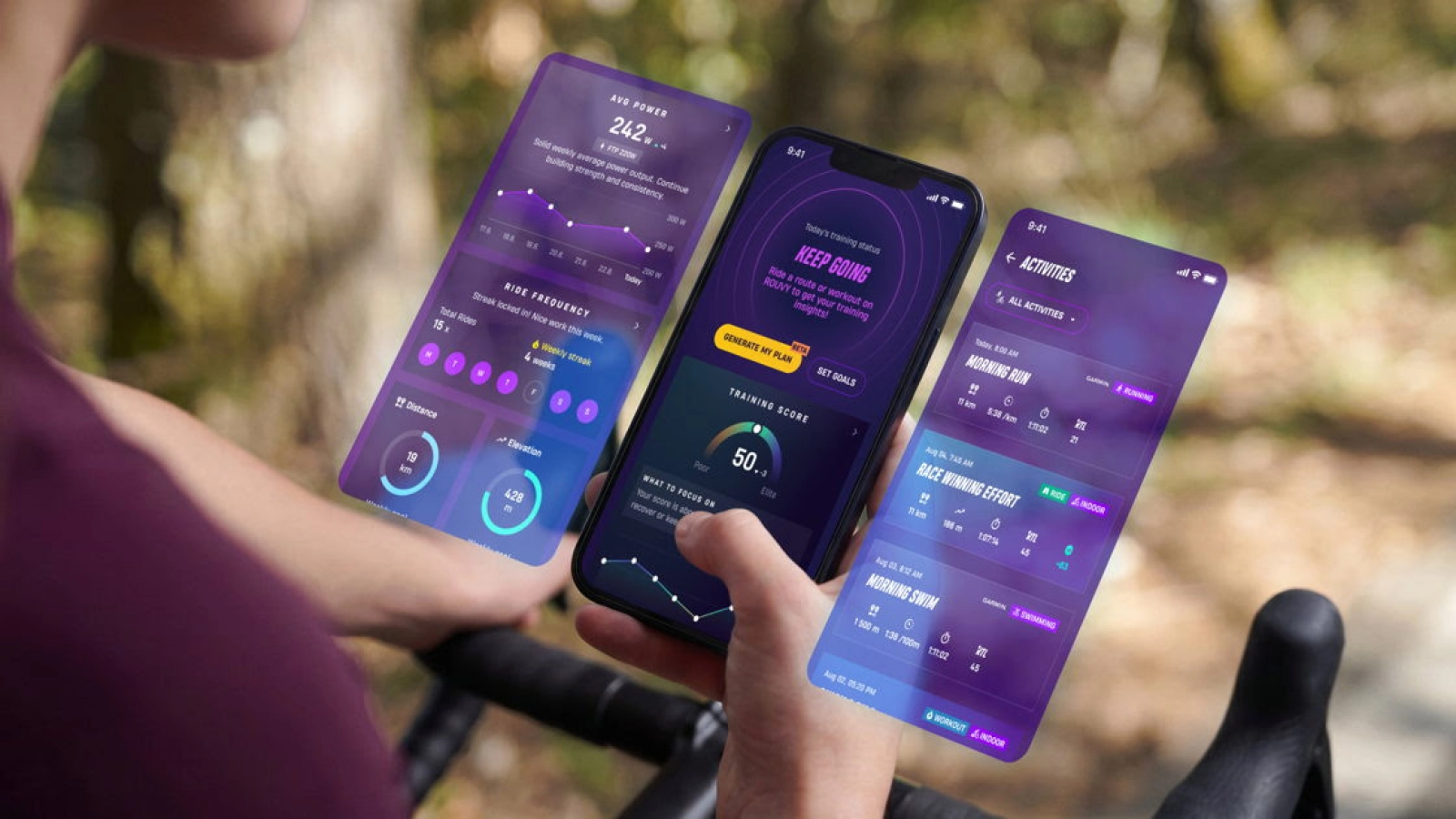 ROUVY salta del rodillo al exterior y ahora se integra con Garmin para recopilar tus rutas